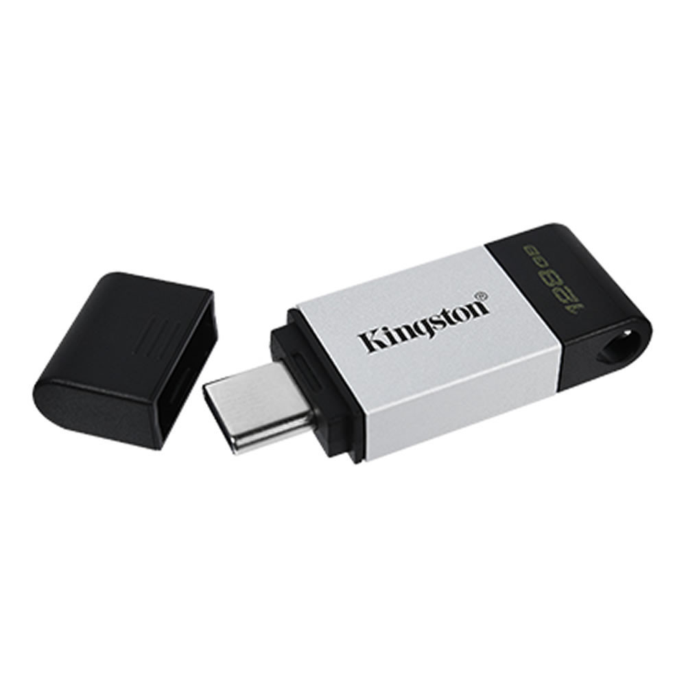 Kingston 128GB Silver Pendrive Data Traveler 80 3.2 USB-C