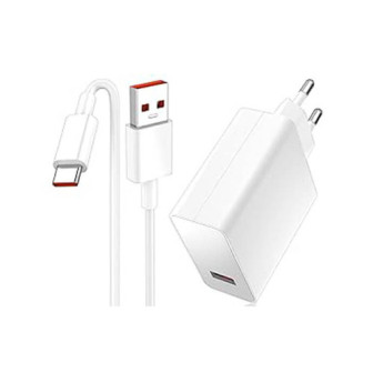 Carregador 240v Xiaomi Mdy-13-Ee Branco 120w Usb Para Tipo-C