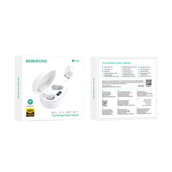 Earbuds Borofone Bw06 Branco Bluetooth Tws