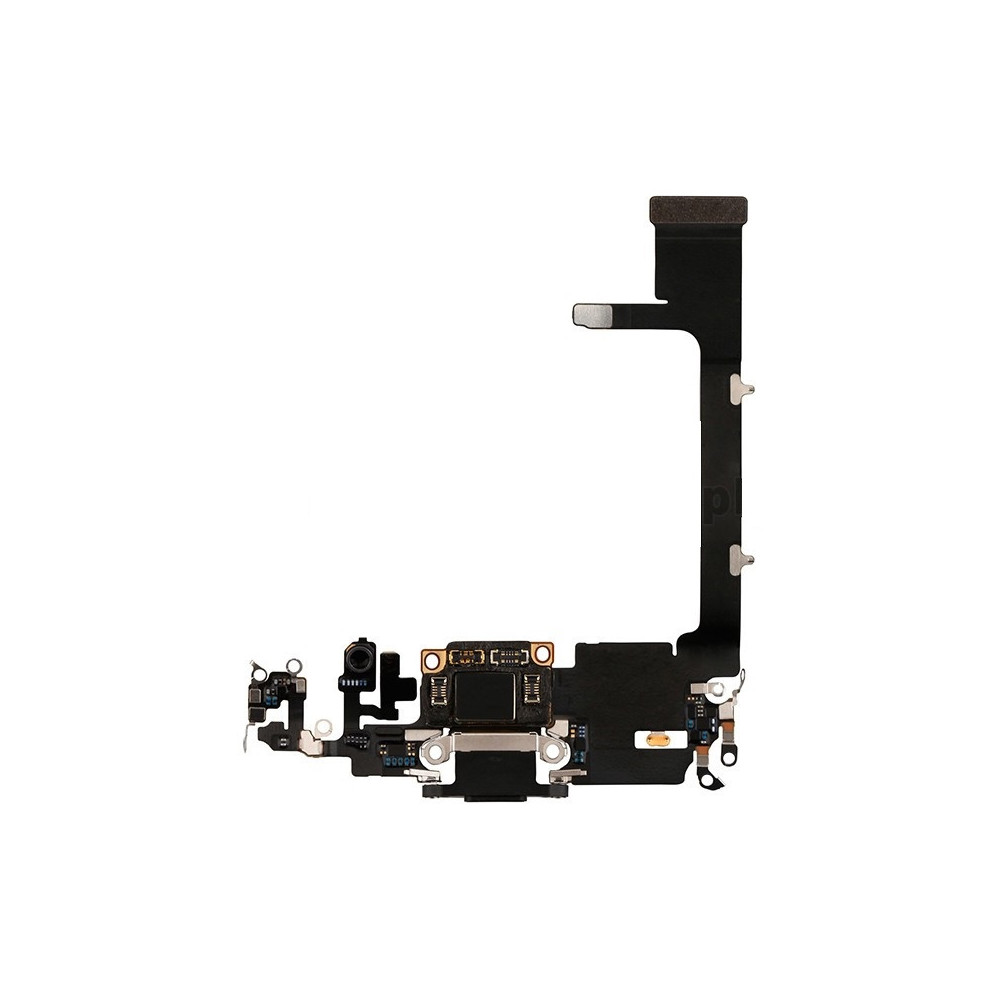 For_Apple_iPhone_11_Pro_Charging_Port_Flex_Cable_Ribbon_Replacement_-_Black_-_Grade_S_0_