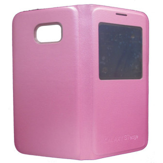 S-View Cover Samsung Galaxy S7 Edge / G935 Rosa Compativel