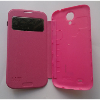 Capa Flip Cover Com Janela Samsung Galaxy S4 I9500 Rosa
