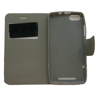 Capa Flip Cover Com Janela Wiko Lenny 3 Branco