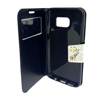 Capa Flip Cover Com Janela E Desenho Samsung Galaxy S7 G930 Branco