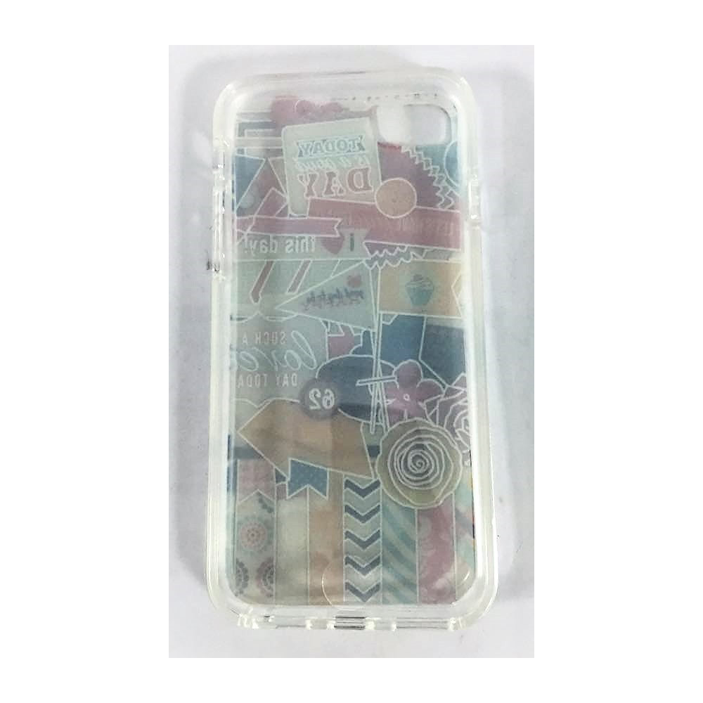 Capa Silicone Gel 360º Com Desenho Apple Iphone 7 Plus/8 Plus Transparente Design Placas