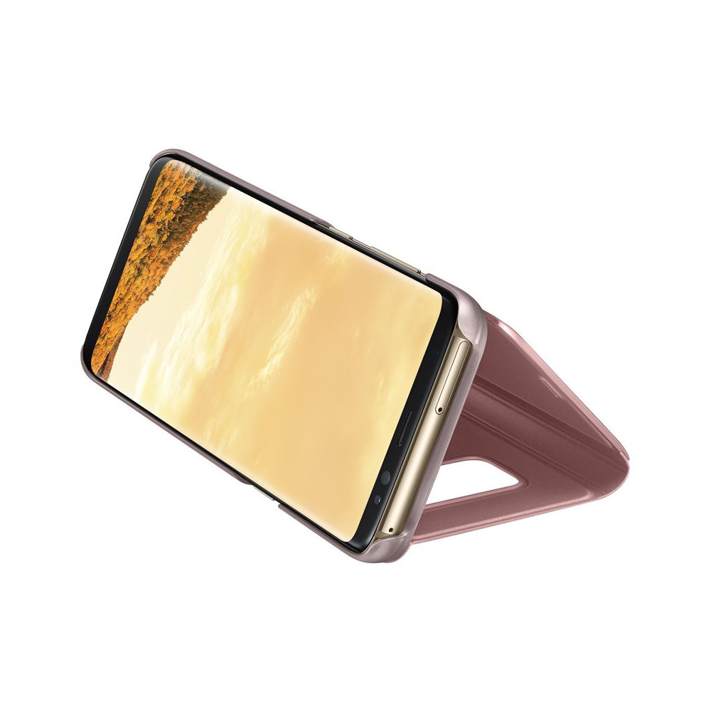 Capa Flip Cover Clear View Samsung Galaxy S8 Rosa