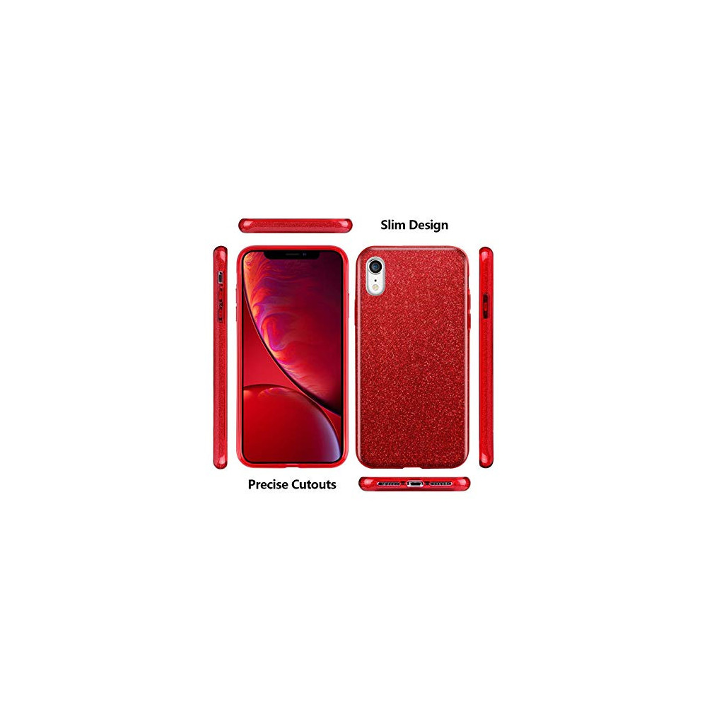 Capa Silicone Gel Brilhante Apple Xr Vermelho