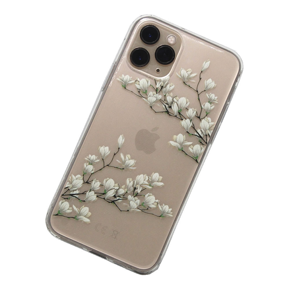 Floral case iphone11 Floral transparente2