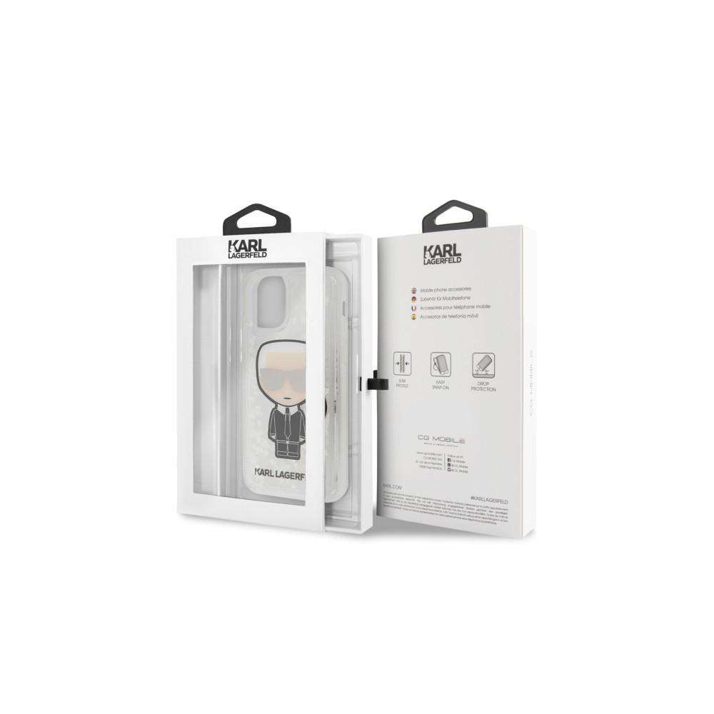 Capa Silicone Dura Karl Lagerfeld Glitter Iconic Apple Iphone 11 Pro Max