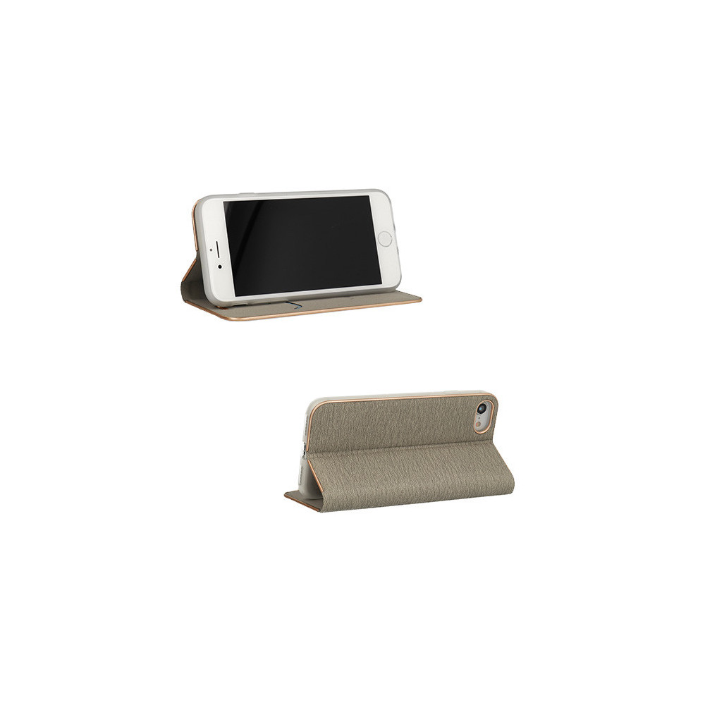 Flip Cover Vennus Book Case With Frame Para Xiaomi Redmi Note 8 Grey