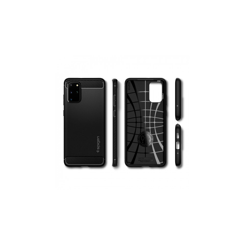 Capa Silicone Gel Spigen Rugged Armor Samsung Galaxy S20 / S11e Preto