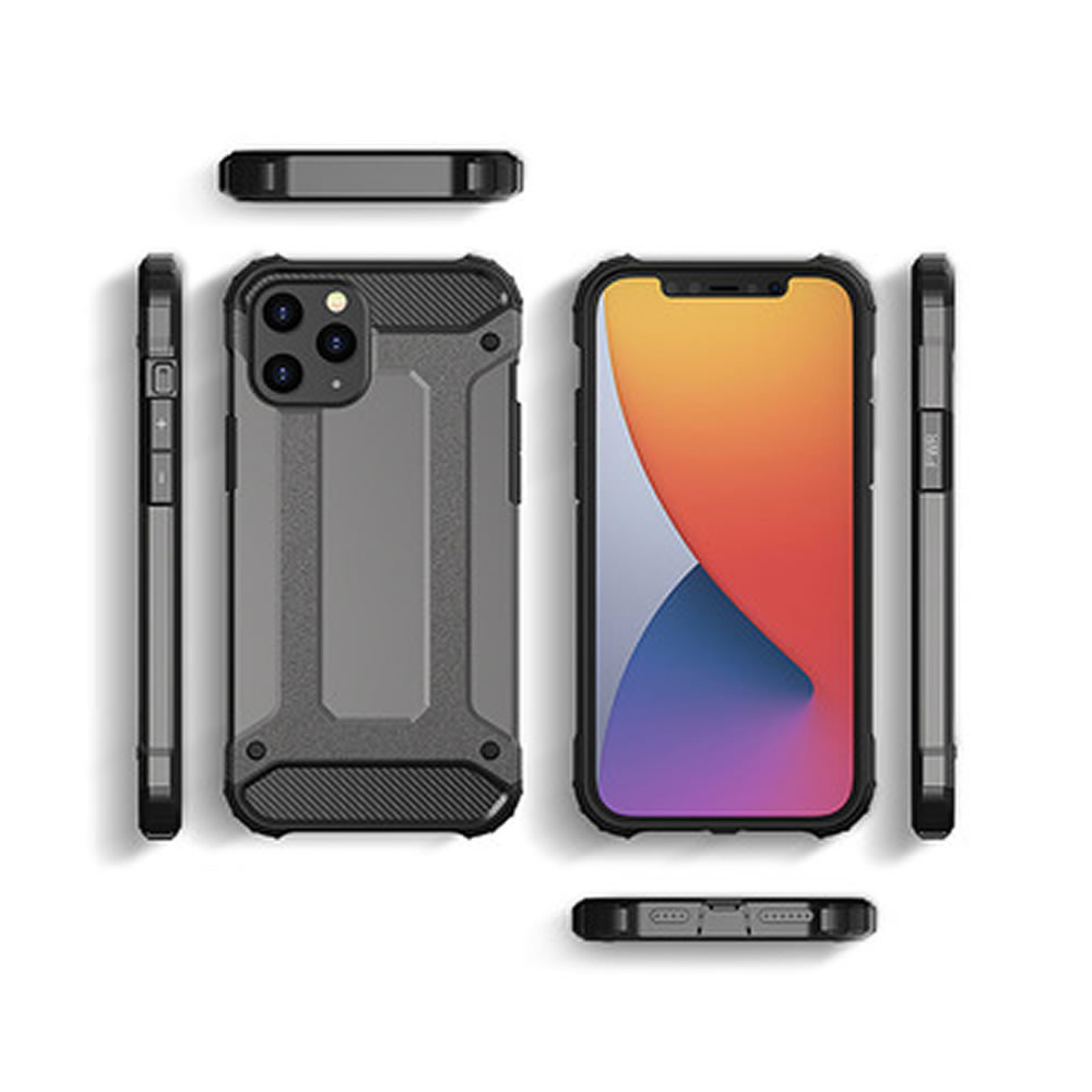 Capa Silicone Gel Carbon Apple Iphone 12/12 Pro Preto