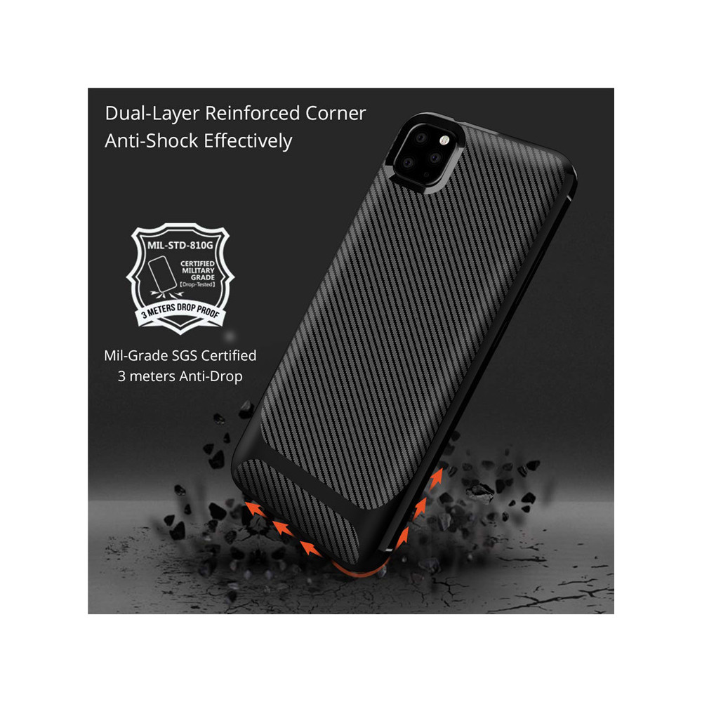 Carbon Protect Cover Apple Iphone 12 Mini Black