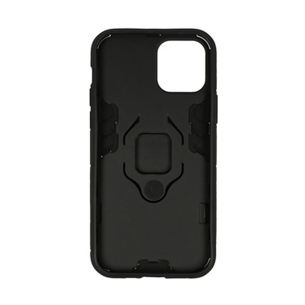 Capa Silicone Anti-Choque Armor Carbon Apple Iphone 12/12 Pro Preto Ring Armor Case