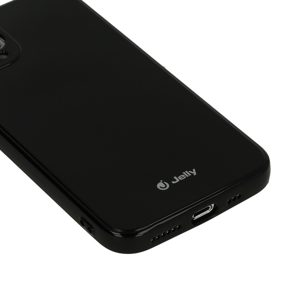 Capa Silicone Gel Brilhante Apple Iphone 12 Pro Preto Jelly