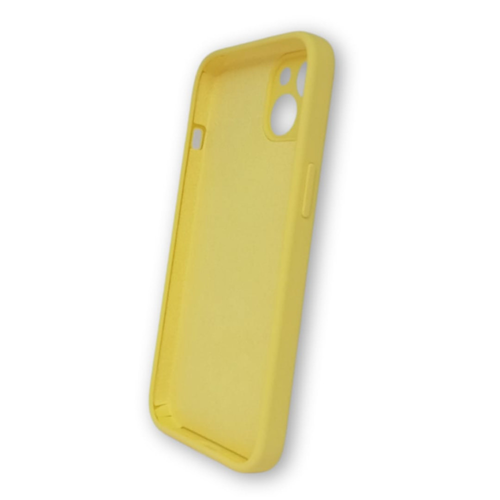 Capa Silicone Gel Apple Iphone 13 Mini Amarelo Ultra Thin