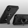 Anti-shock Armor Carbon Silicone Case Samsung Galaxy A22 4G Black Kickstand