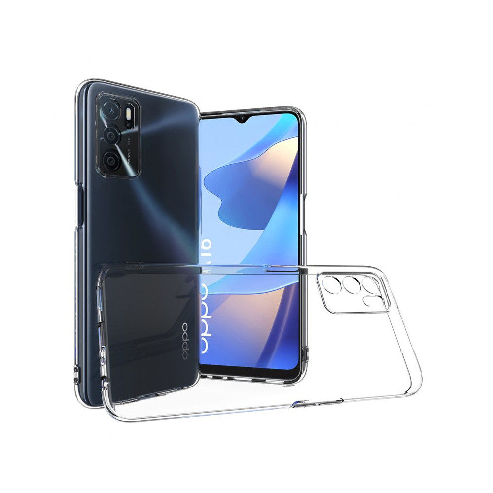 Capa Silicone Oppo A16 / A16s Transparente Com Protetor De Câmera Premium