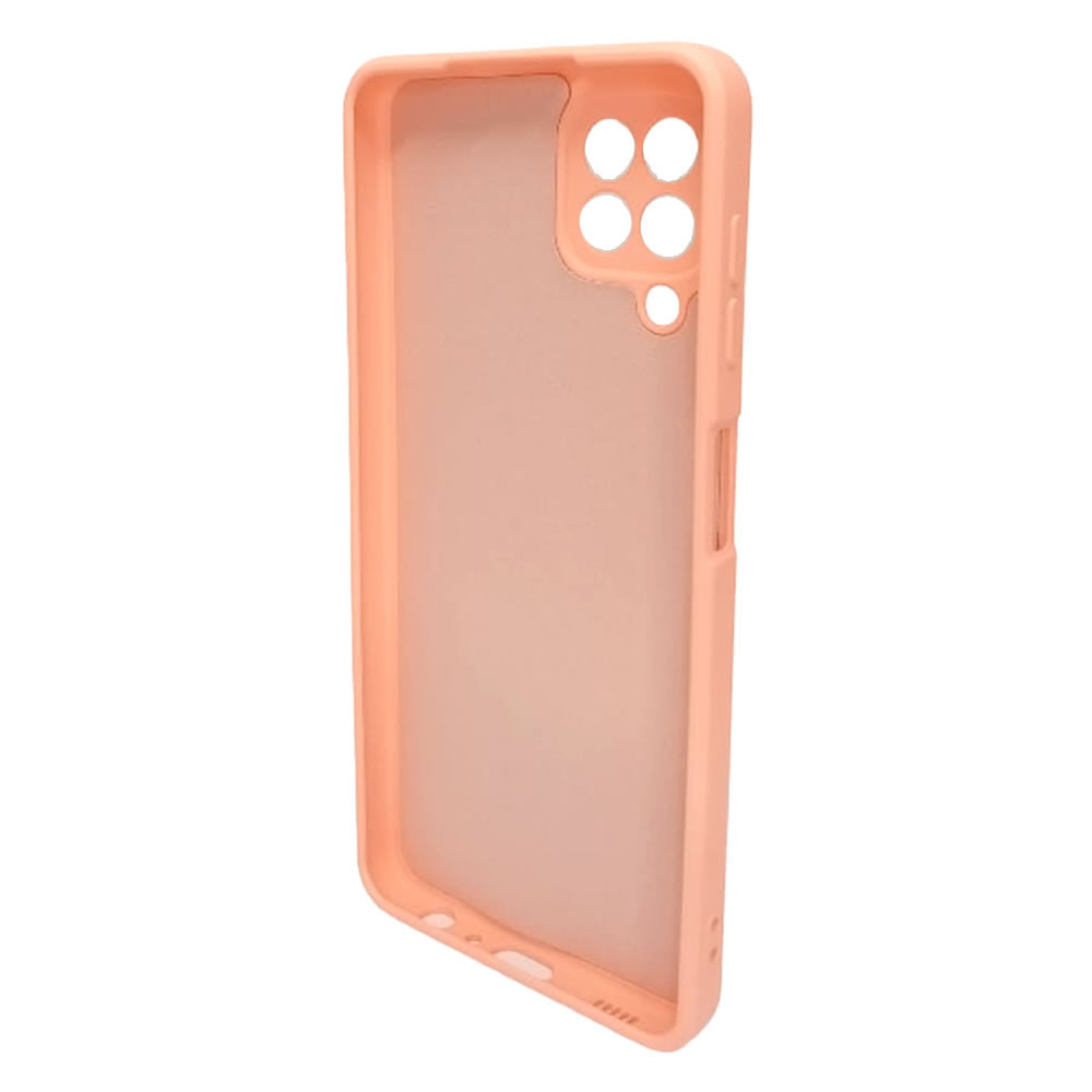 Samsung Galaxy A22 4G Pink Camera Protector Silicone Gel Case