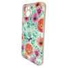 Capa Silicone Gel Com Desenho Flor Apple Iphone 13 6.1" Rosa Protetor De Câmera