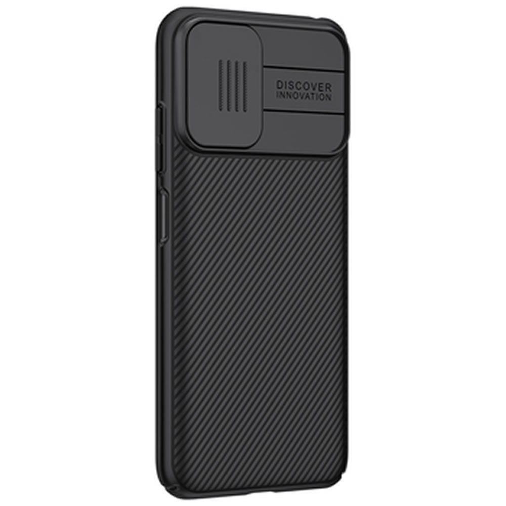Capa Silicone Dura Xiaomi Redmi Note 10 5g Preto Nillkin Com Protetor De Câmera