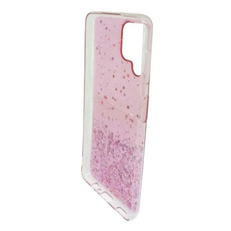 Capa Silicone Com Desenho Bling Glitter Samsung Galaxy A22 4g A225 Rosa