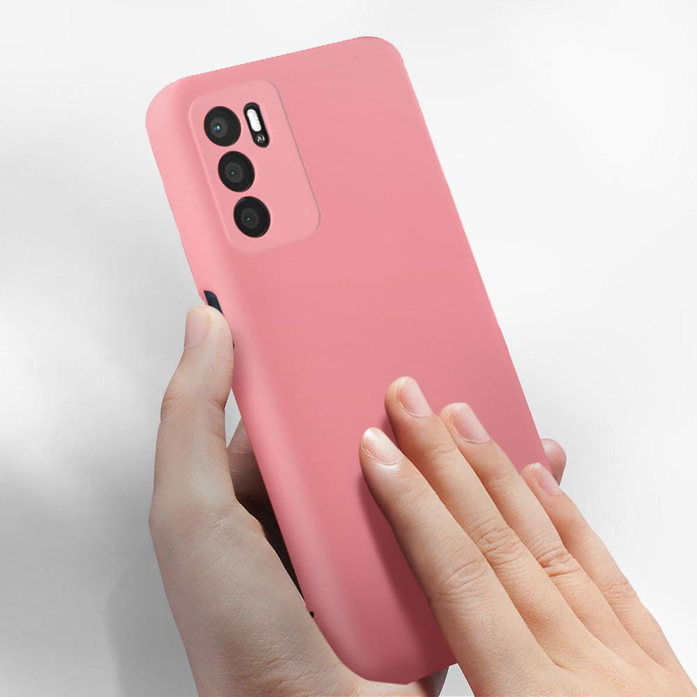 Capa Silicone Gel Oppo A16/A16s Rosa Com Protetor De Câmera