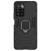 Xiaomi Poco M4 Pro 5G Black With Finger Ring Armor Silicone Case