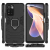 Xiaomi Poco M4 Pro 5G Black With Finger Ring Armor Silicone Case
