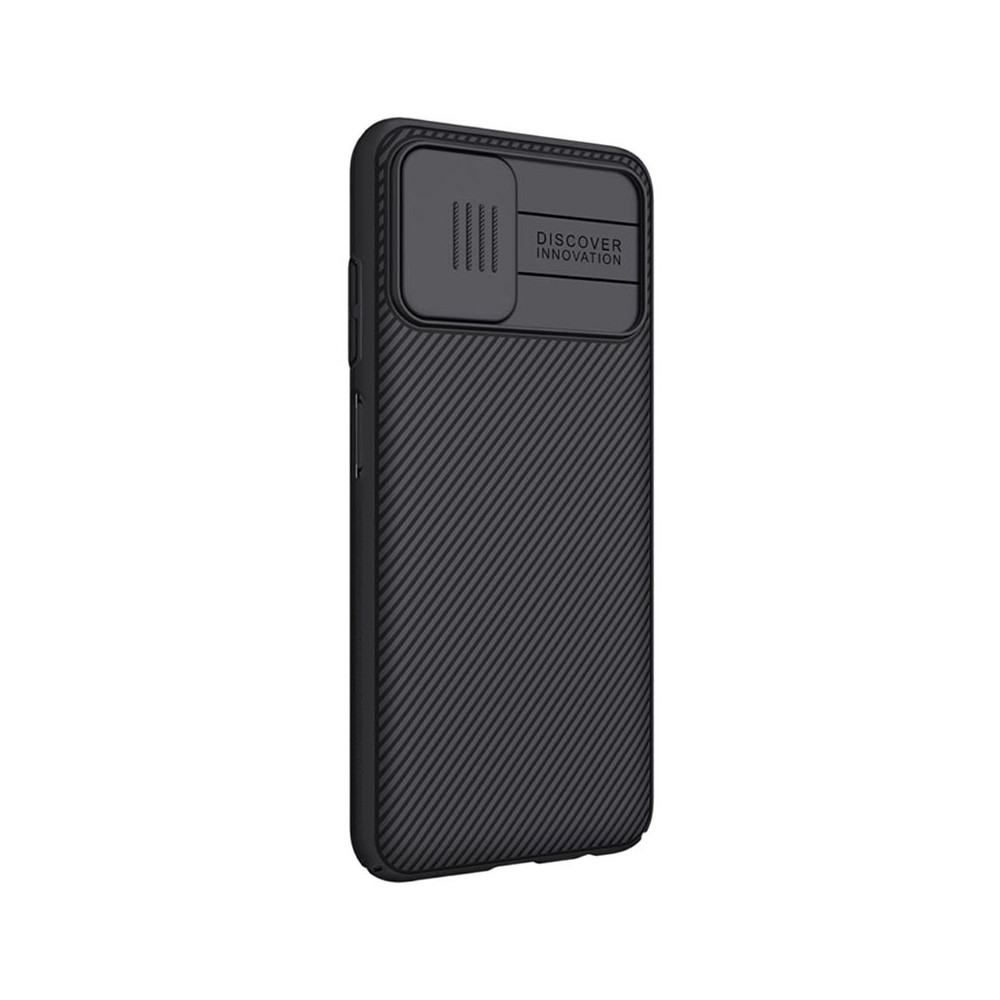 Capa Silicone Dura Samsung Galaxy A03s/A037 Preto Nillkin Com Protetor De Câmera