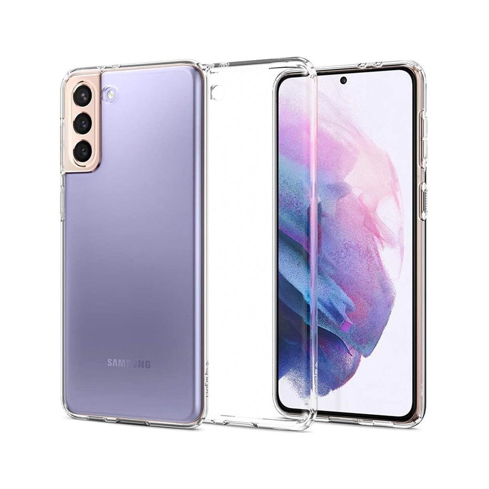 Capa Silicone Gel Spigen Liquid Crystal Samsung Galaxy S21 Plus/S30 Plus Transparente