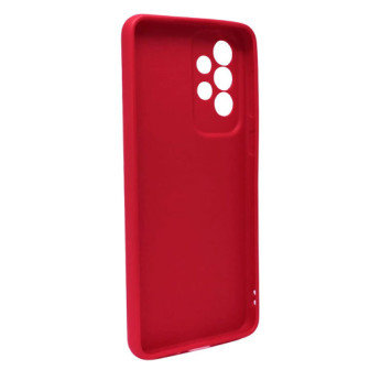 Samsung Galaxy A33 5G Red Silicone Gel Case With Camera Protector