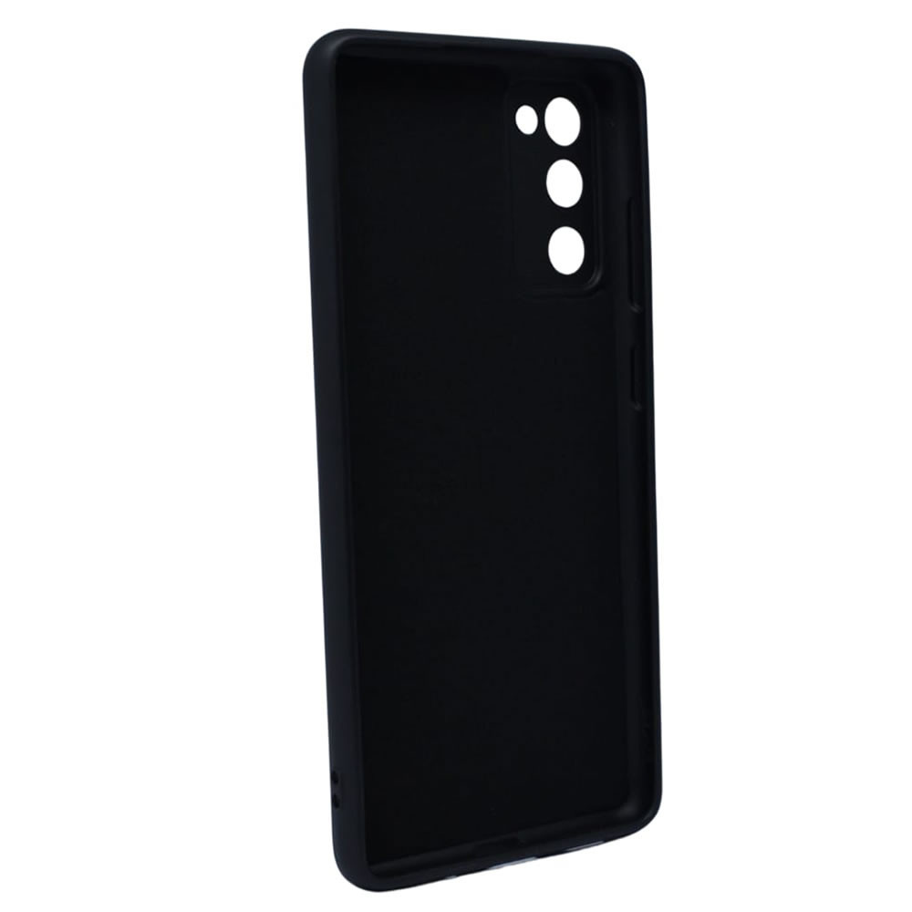 Samsung Galaxy S20 FE Black With Camera Protector Silicone Gel Case