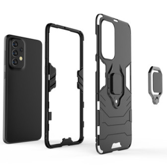 Capa Silicone Anti-Choque Armor Carbon Samsung Galaxy A33 5G Preto Ring Armor