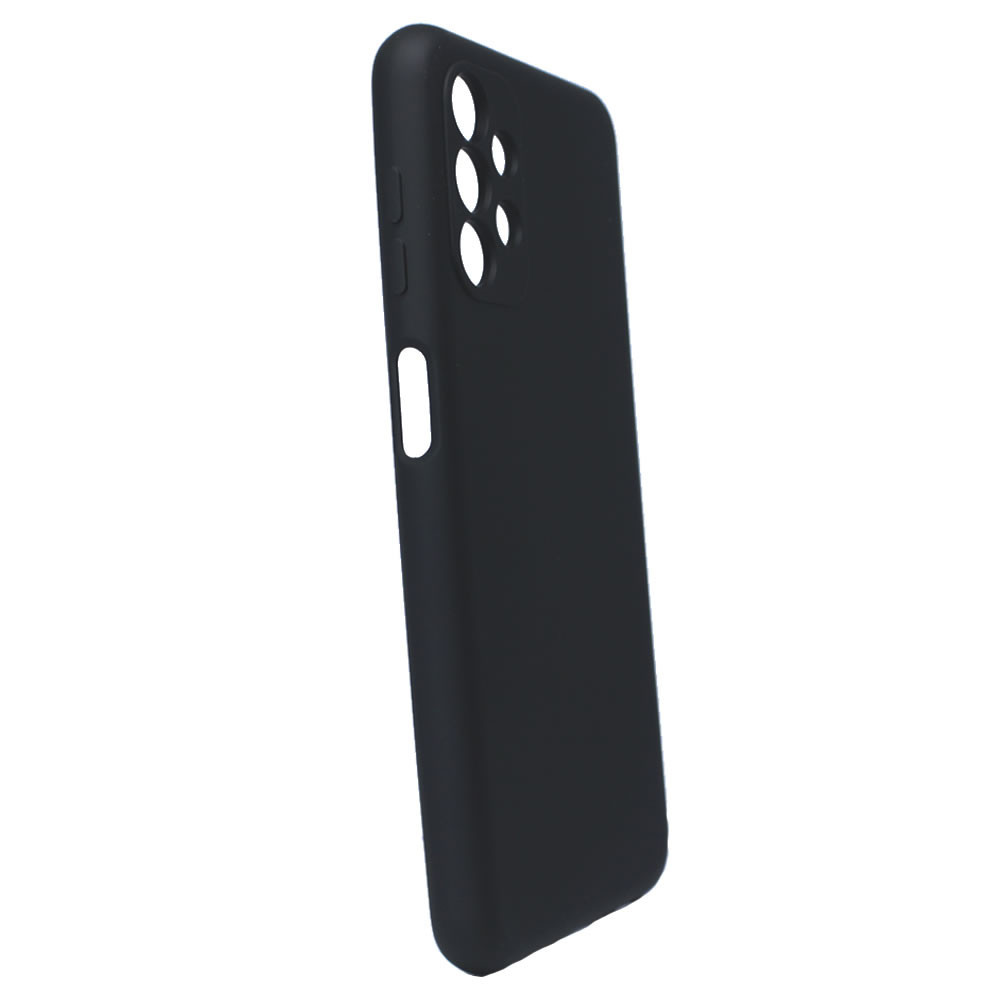 Capa Silicone Gel Samsung Galaxy A13 4G Preto Com Protetor De Câmera Robusta