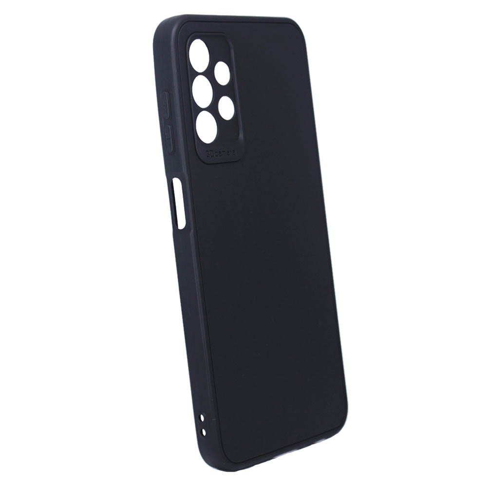 Capa Silicone Samsung Galaxy A13 4G Preto Com Protetor De Câmera 3D