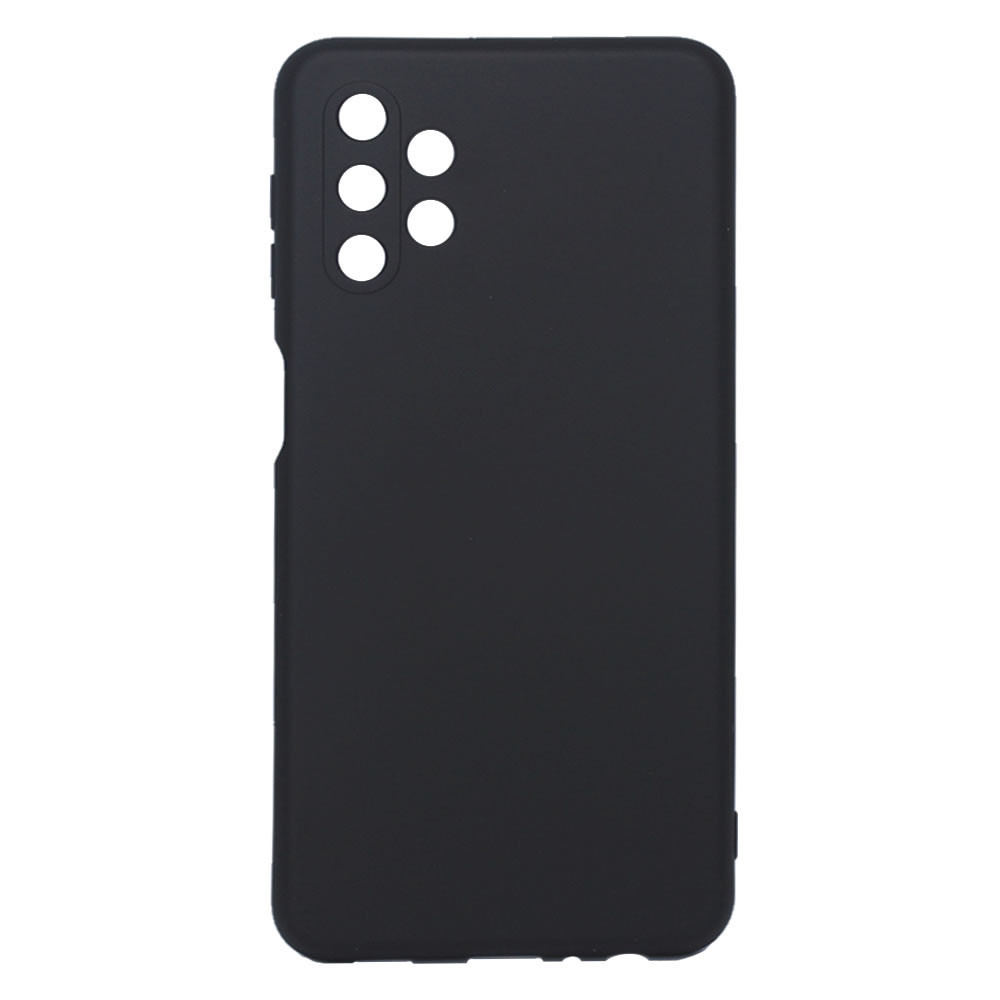 Capa Silicone Gel Samsung Galaxy A32 5G Preto Com Protetor De Câmera Robusta