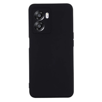 Oppo A77 5G Black Robust With Camera Protector Silicone Gel Case