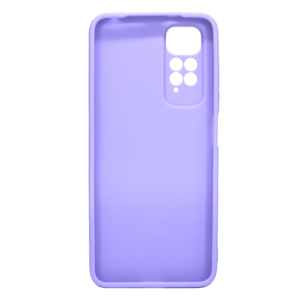 Xiaomi Redmi Note 11/11s Lilac With 3D Camera Protector Silicone Gel Case