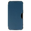Capa Flip Cover Samsung Galaxy A14 Azul Marinho Razor Carbon Com Protetor De Câmera