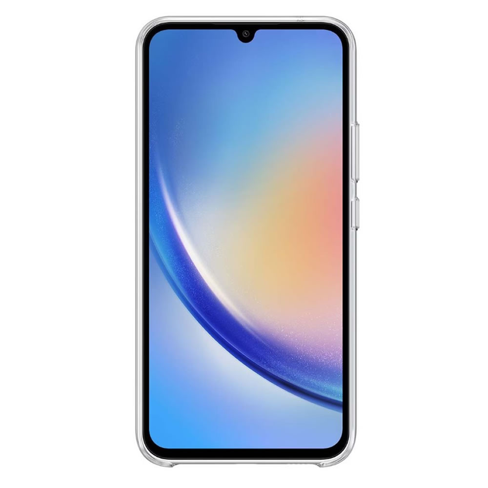 Capa Silicone Gel Samsung Galaxy A34 5G Transparente Com Protetor De Câmera