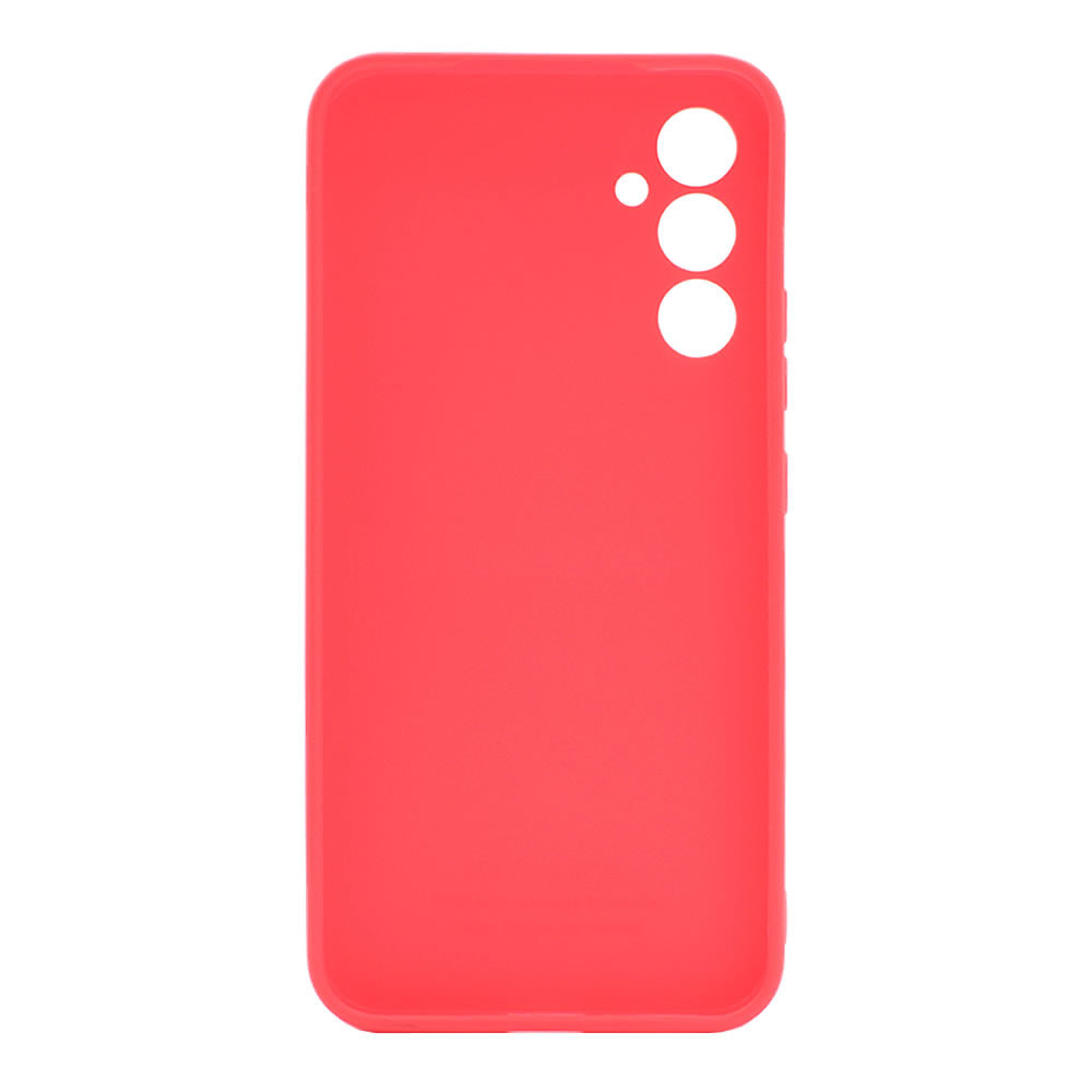 Capa Silicone Samsung Galaxy A34 5G Vermelho Com Protetor De Câmera 3D