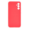 Capa Silicone Samsung Galaxy A34 5G Vermelho Com Protetor De Câmera 3D