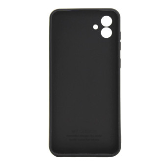 Capa Silicone Samsung Galaxy A04 Preto Com Protetor De Câmera 3d