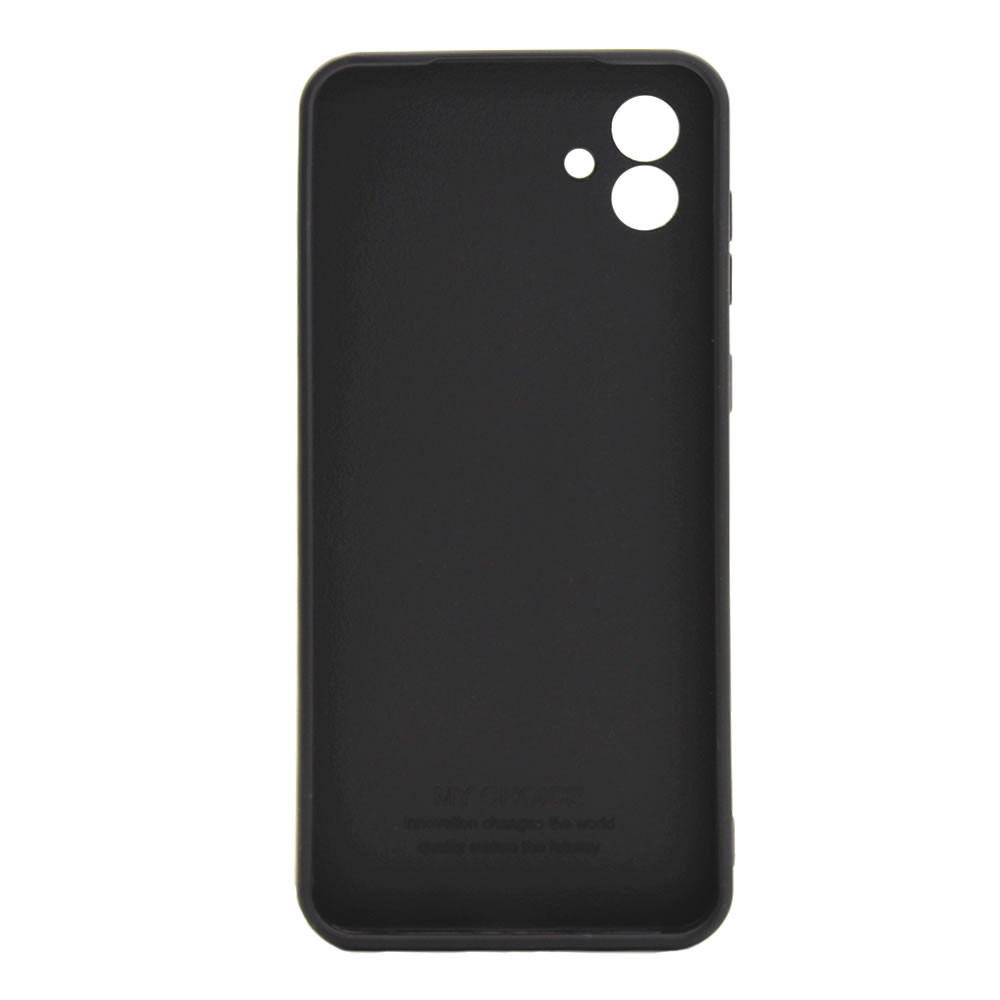 Capa Silicone Samsung Galaxy A04 Preto Com Protetor De Câmera 3d