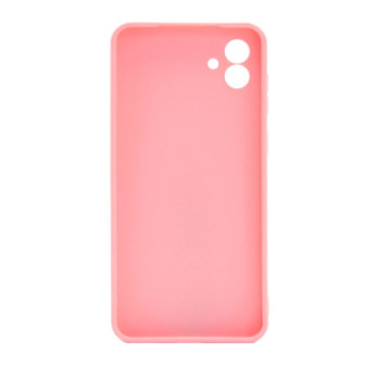 Capa Silicone Samsung Galaxy A04 Rosa Com Protetor De Câmera 3d