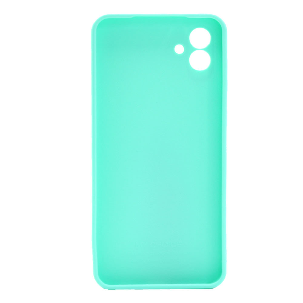 Samsung Galaxy A04 Turquoise Green Silicone Case With 3D Camera Protector