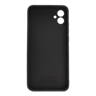 Capa Silicone Gel Samsung Galaxy A04e Preto Com Protetor De Câmera 3d