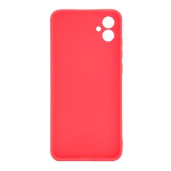Samsung Galaxy A04e Red Silicone Gel Case With 3D Camera Protector