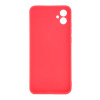 Samsung Galaxy A04e Red Silicone Gel Case With 3D Camera Protector